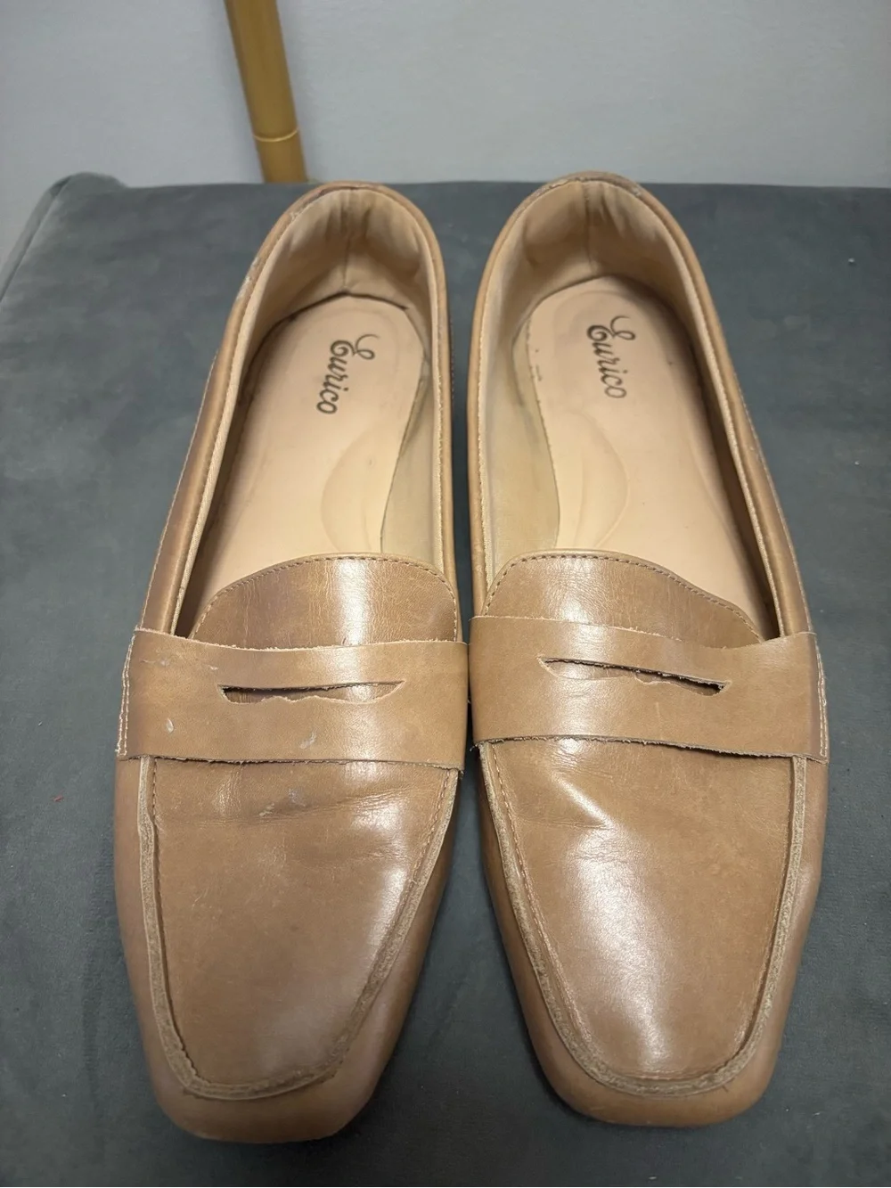 Tan Leather Loafers